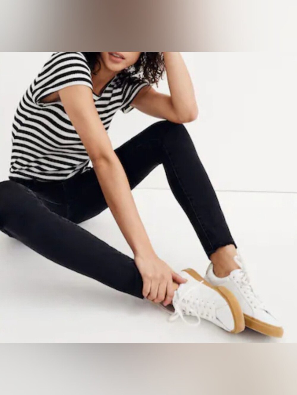 Madewell Curvy High Rise Black Skinny Jeans - Sleek Stretch Fit 23/XXS